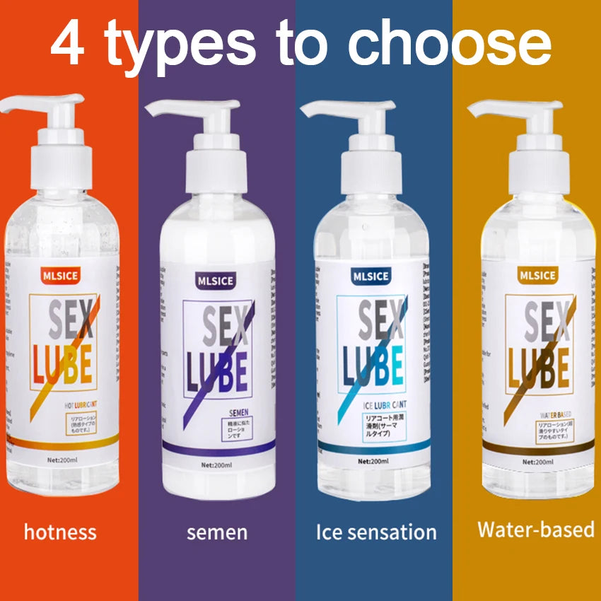 200ml Lubricant For Sex Semen Lube Vagina Man Anal Gay Personal Lubrication Intimate Sexual Water Based Gel Adult Products Shop