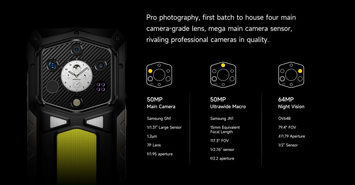 World Premiere Ulefone Armor 29 Pro Thermal Version 5G AI Rugged Phone 21200mAh 120W 64MP Night Vision 6.67" 120Hz 512GB ROM