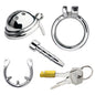 FRKO Men Chastity Cage With Invisible Lock Device Cock Rings Metal Urethral Catheter Dilator Penis Plug Urethra Catheter BDSM 18