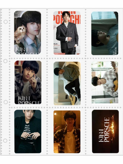 8PC/SET Bbbuild MileApo Jeffbarcode Poster Small Double-side Rounded Cards Thai TV KinnPorsche Drama Stills 8.6*5.4cm Photo Card