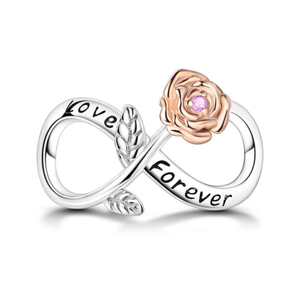 Original 925 Sterling Silver Charm Beads Clover Sunflower Tulip Carnation Pendant For Women Jewelry Fashion Gift