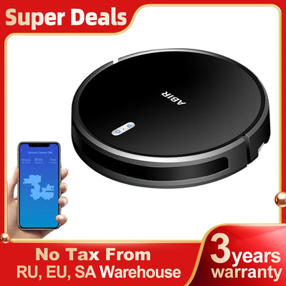 ABIR G20S Robot Vacuum Cleaner,Map Memory,6000Pa Suction,Remote Upgrade, Electric Wet Mop,WIFI APP Smart Floor Washing for Home