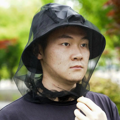 Outdoor Mosquito Head Mask Beekeeping Net Gauze Hat Travel Fishing Camping Mask Net Head Net Mask Travel Camping