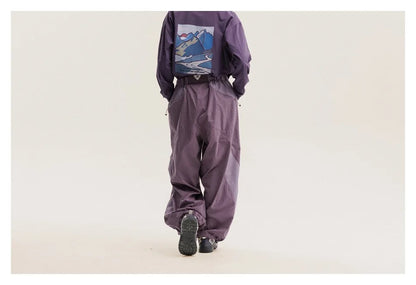 Men Women Splice Fashion Outdoor Loose Casual Lightweight Quick Dry Sports Cargo Baggy Pants Track Trouser Jogger Sweatpants