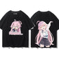 Takanashi Hoshino Game Blue Archive Cosplay T-shirts 3D Print Anime Cartoon Tees Summer Men Women Harajuku Y2k Short Sleeve Tops