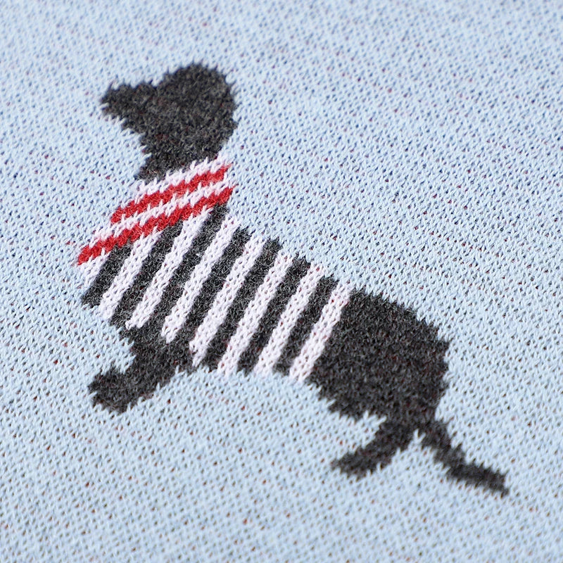 Baby Blanket Cotton Knit Super Soft Newborn Girl Boy Bed Plaid Crib Quilt Cute Dachshund Infant Stroller Covers Swaddle 100*80CM