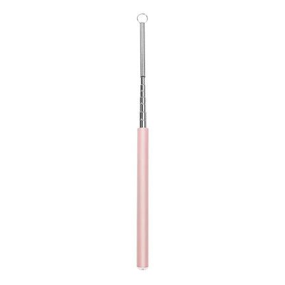 Telescopic Cat Wand Toys with Replaceable Heads - Set of 3 Pastel Color Interactive Teaser Wands for Play