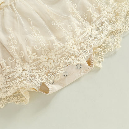 Baby Girl Summer Clothes Lace Romper Skirt Dress Princess Outfits Sleeveless Flower Newborn Outfit