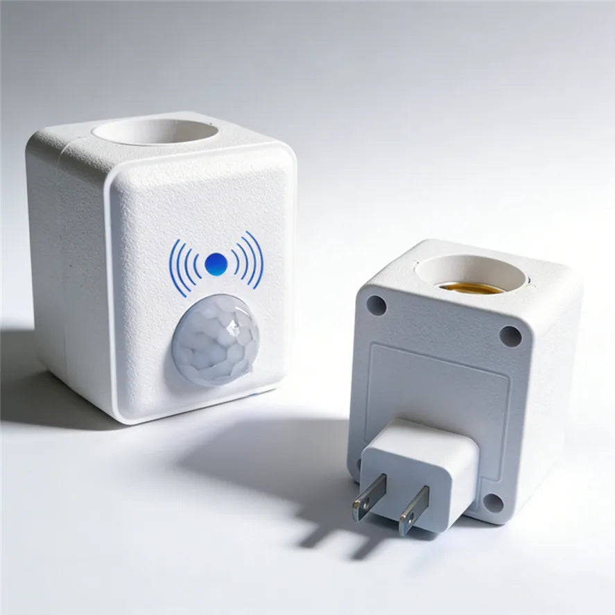 E27 PIR Motion Sensor Led Switch Lamp Base EU/US AC85-265V Plug Human Induction Light Bulb Holder Socket Adapter Converter