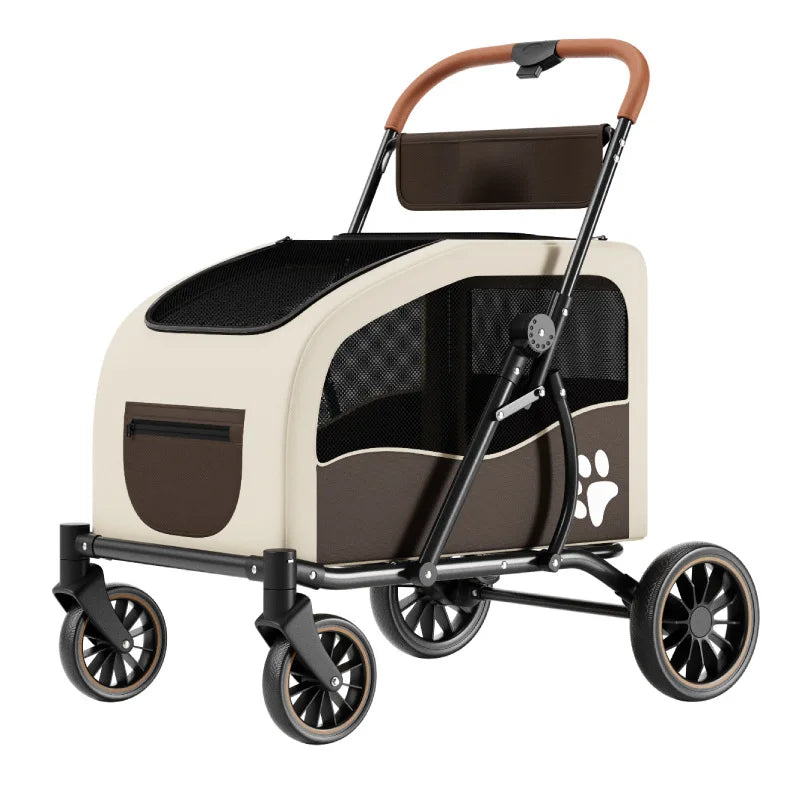 Medium Large Senior Dog Multifunction Pet Stroller Outdoor Travel Portable Foldable Stroller for Dog Pet Trolley Pet Stroller