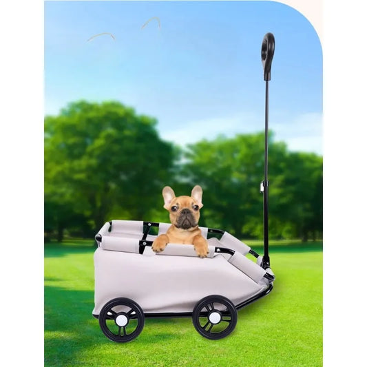 Lightweight Folding Pet Stroller for Small Dogs Cats Teddy Travel Walking Shopping Cat Dog Carrier Stroller