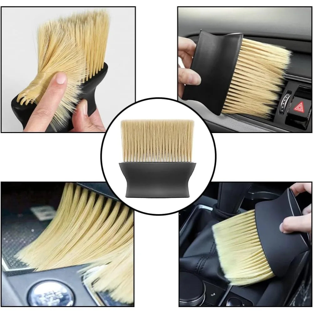 Car Wash Cleaning Detailing Brushes Automotive Interior Dust Brush Dashboard Air Outlet Cleaning Brush Auto Wheel Brush