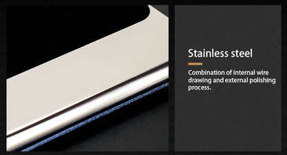 Luxury Wallet PU Leather Business ID Credit Card Holder For Women Men Fashion Brand Metal Aluminum Card Case