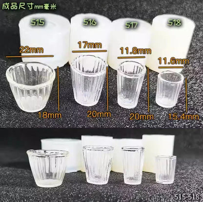 Miniature Food Play Mini Vintage Plate Fruit Plate Dinner Plate Doll House Mini Baking Baking Pan Organizer Jar Silicone Mold