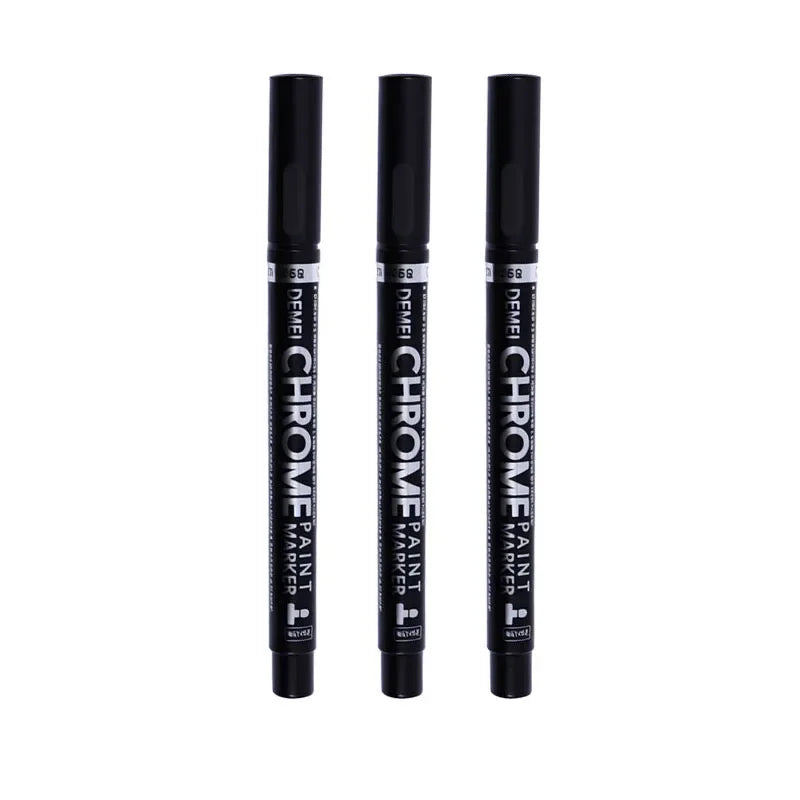 3 Pcs Mirror Marker Pen DIY Reflective Paint Pens Mirror Markers Chrome Gold SILVER Marker Signature Car Styling Art Craftwork