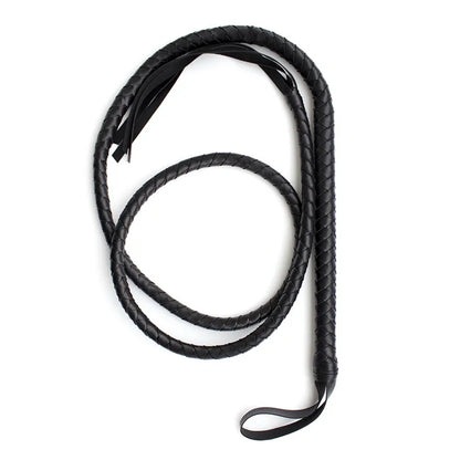 1.8M Long Faux Leather Bondage Whip Handle Riding Crop Fetish Flogger Sexy BDSM Toys for Adult Woman Halloween Costume Accessory