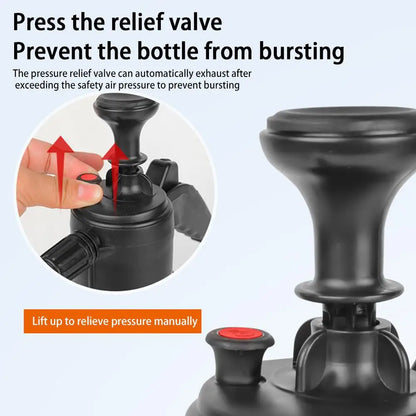 Foam Spray Sprayer Car Wash With Bottle Gun Manual Pressure Water Jet home Shampoo foam Snow watering can hand-pressed car 2L