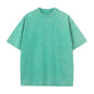 Cotton Short Sleeved T-shirt Summer Round Neck Loose and Base Shirt for Men Women Basic Tee
