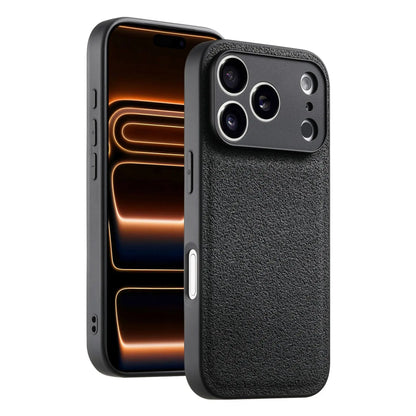 Business Moon Pit Texture Phone Case, Solid Color Full‑Coverage Shockproof Protective Cover for iPhone 17 Pro Max 16 15 14 13 12