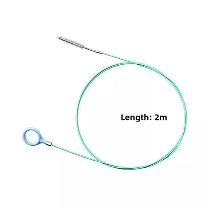 2m Car Sewer Unclogger Cleaning Brush Car Sunroof Long Hose Drain Hole Drain Unclogger Car Pipe Tool Cleaner Auto Accessories