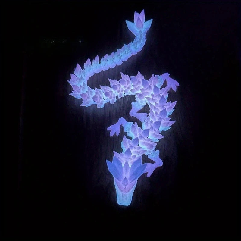 Divine Dragon Statue  Printed Night Light Dragon Sculpture Aquarium Decoration Theme Adult Bedroom Desktop Ornament Car Ornament