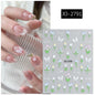 3d Nail Art Decals Spring Booming Violets Lavenders Purple Blue Pink Flowers Butterflys Stickers Decoration For Nail Tips Beauty