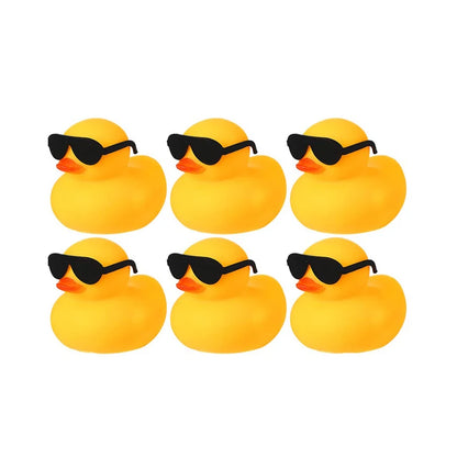 6/12/24PCS  Duck Toys Mini Rubber Ducks Squeak and Float Ducks Shower Toy for Toddlers Boys Girls