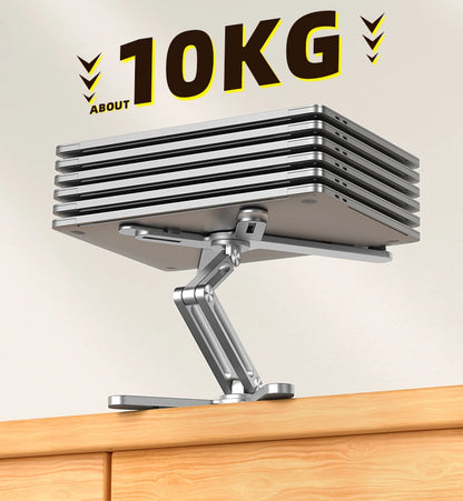 Foldable Laptop Stand 360°Rotation Notebook Table Aluminum Alloy Holder Portable Book Tablet Bracket with Heat Dissipation