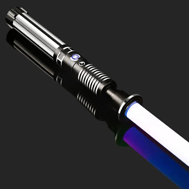 RGB Metal Lightsaber Dueling Smooth Swing Sword Sabre De Luz 16 Color Changing 16 Sounds FOC Rave Flashing Toy