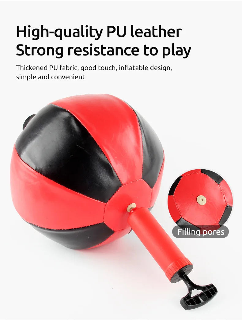 Children's Standing Inflatable Boxing Balls with Hand Pumps Gloves Sports Toys Indoor Outdoor Fun Sports Toy Set Christmas Gifts for Kids Boys and Girls Ship From Germany Fast Delivery