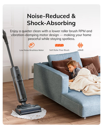 ILIFE W90 Pro Cordless Vacuum Cleaner Mop Wet & Dry, 7000Pa Suction, One Tap Self-Cleaning, Floor Washer, LED Display, Large Dual Water Tank, Upgraded W90