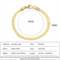SUNIBI Classic Snake Chain Bracelets for Women Trend  Fashion Stainless Steel Cuban Chain Bracelet Trendy Woman Gifts Jewelry