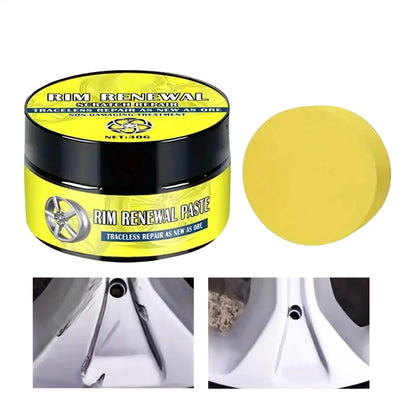 Car Alloy Wheel Rim Scratch Repair Paste Auto Wheel Scratch Remover Oxidation Polishing Paste Restore Gloss for Car SUV RV Truck