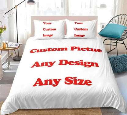Custom Photo Duvet Cover Set 3D Printed Bedding Set Upload Your Photo Logo Soft Single Double Size 2-3pc No Sheet For Home Decor