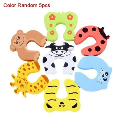 2/5pcs/Set Door Stopper DoorknobWall Protection Children Door Stopper Holder Shockproof Door Crash Pad Children Finger Protecter