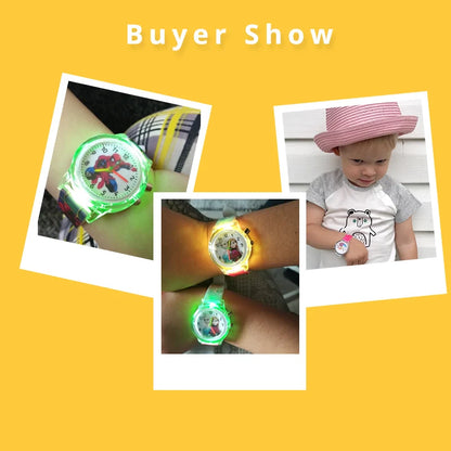 New Princess Elsa Children Watches For Girls Silicone Strap Cartoon Luminous Light Kids Wrist Watch Toys Clock reloj infantil