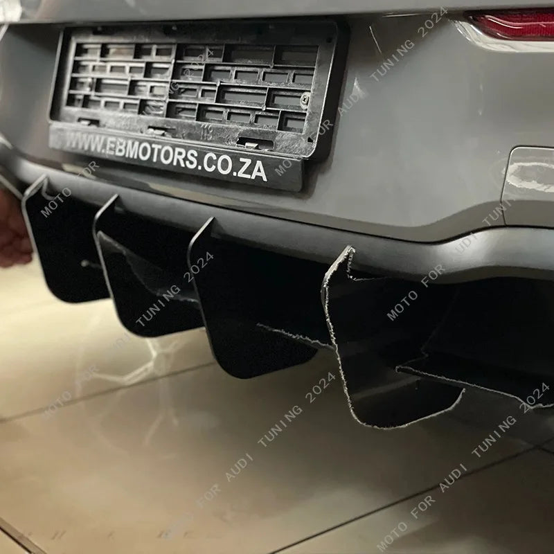 Maxton Style For VW Golf 8 MK8 GTI 2020-2024 Car Modified Rear Bumper Lip Spoiler Diffuser Splitter Lip Side Protector Body Kit