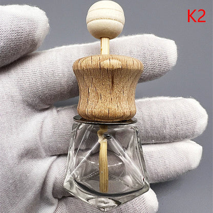 B*1PCS Car Air Freshener Perfume Clip Essential Oil Diffuser Vent Empty Glass Bottle Aromatherapy Decoration