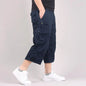MRMT 2026 Brand Mens Capri Pants with Multiple Pockets Cargo Pants Casual Middle-aged Men Shorts Pant for Male Man Cropped Pants