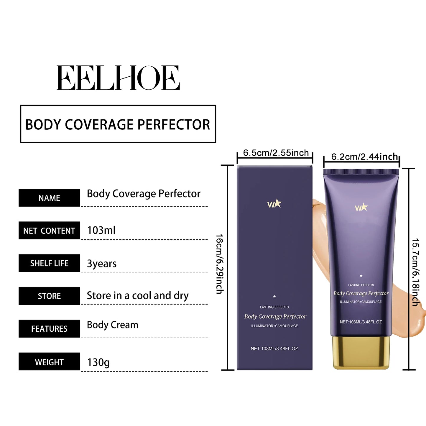 Body Concealer Cream Matte Full Coverage Spots Scars Tattoo Cover Lasting Waterproof Moisturizing Body Foundation Creams Make Up
