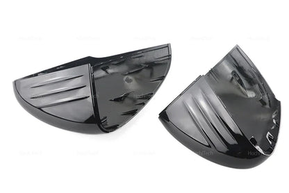 For Mercedes-Benz W177 V177 C118 X118 2018-2023 Black Carbon Fiber Car Rear View Door Wing Side Mirror Cover Caps Shell Case