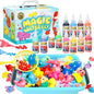 Magic Gel Water Beads Toy: 12-Pack DIY Fairy Garden Kit with Molds, STEM Sensory Squishy Toys, Creative Birthday Gift for Kids