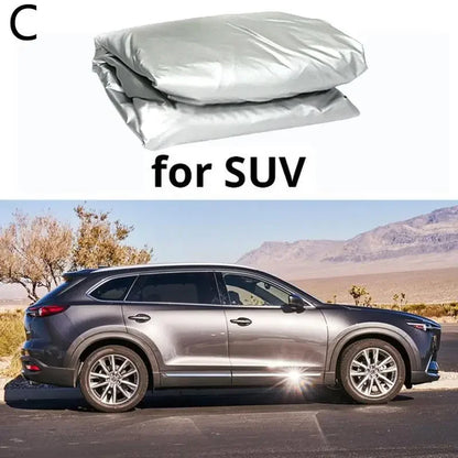 Car Accessories Sunshade Half Cover Car Coat Sunblock Rain Heat Cover Sunshade Half Car Dust
