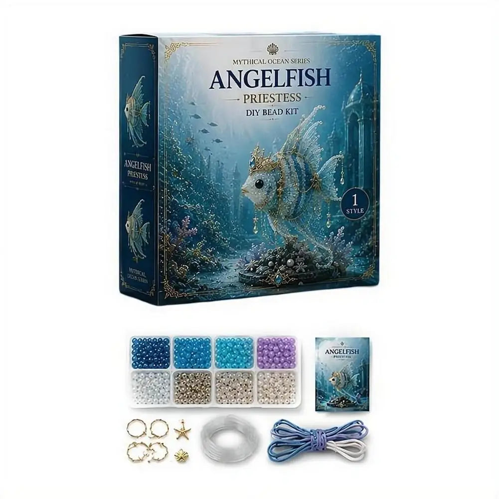 3D Ocean Animals DIY Beaded Craft Kit Beginner Friendly Handmade Marine Animal Bead Making Material Set