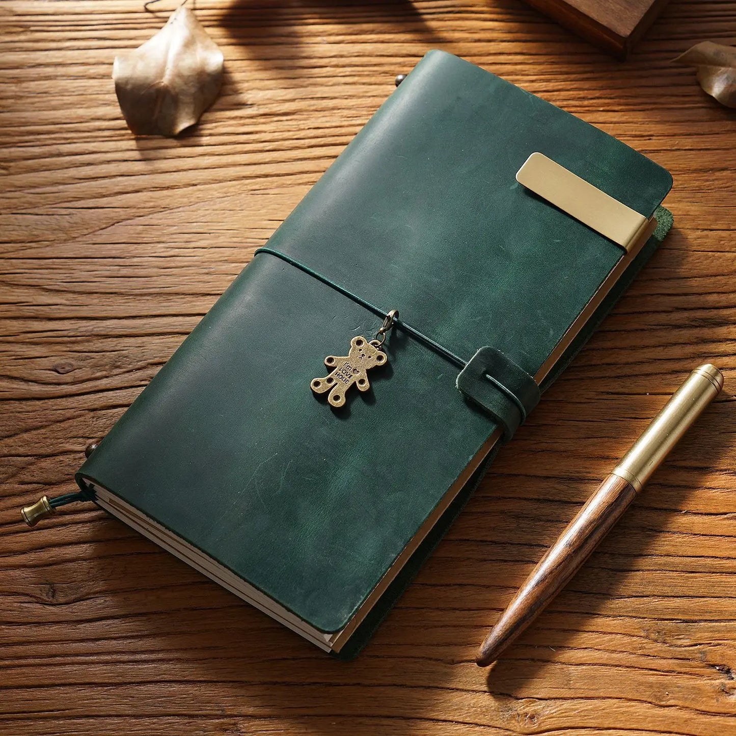 Fromthenon Leather TN Travel Notebook Handbook Diary First Layer Cowhide Diary Handbook Notes Handmade Loose-leaf Notebook