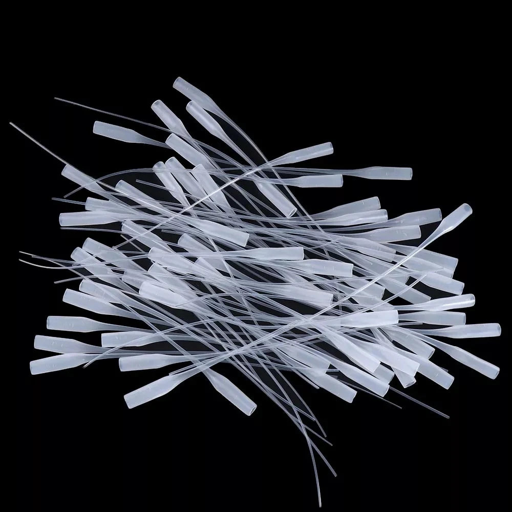 Glue Micro Tip Plastic Glue Bottom Tips Precision Applicator Dropping Tube Nozzle for Glue Extender Precision Applicator Pipette