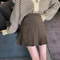 2026 New Vintage Gray Pleated Skirt Women Kawaii High Waist Mini Skirts Korean Fashion School Uniform Harajuku Streetwear Spring