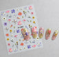 3d Nail Art Decals Spring Booming Violets Lavenders Purple Blue Pink Flowers Butterflys Stickers Decoration For Nail Tips Beauty