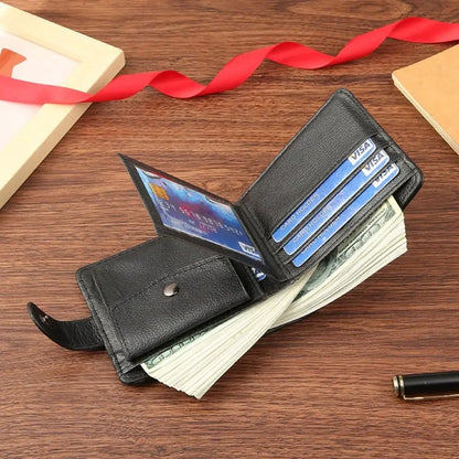 Men Wallets Leather Zipper Purse Man Slim Card Horders Quality Male Short Multi-card Wallet Coin Pocket Purse2027