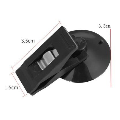 1PCS Car Interior Window Clip Mount Black Suction Cap Clip Plastic Sucker Removable Holder For Sunshade Curtain Towel Ticket